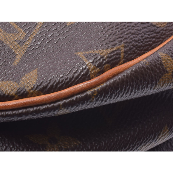 Louis Vuitton Monogram Brown Leather Shoulder Saumur Bag - Picture 7 of 12
